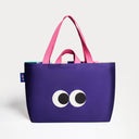 Geometrik Desenli Kanvas Çanta