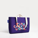 İndigo Kanvas Çanta