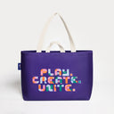 İndigo Kanvas Çanta