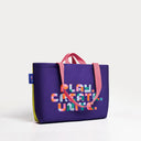 Sarı & İndigo Kanvas Çanta