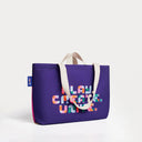 Pembe & İndigo Kanvas Çanta