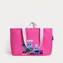 Pembe & Krem Kanvas Çanta