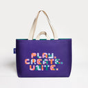 Yeşil & İndigo Kanvas Çanta